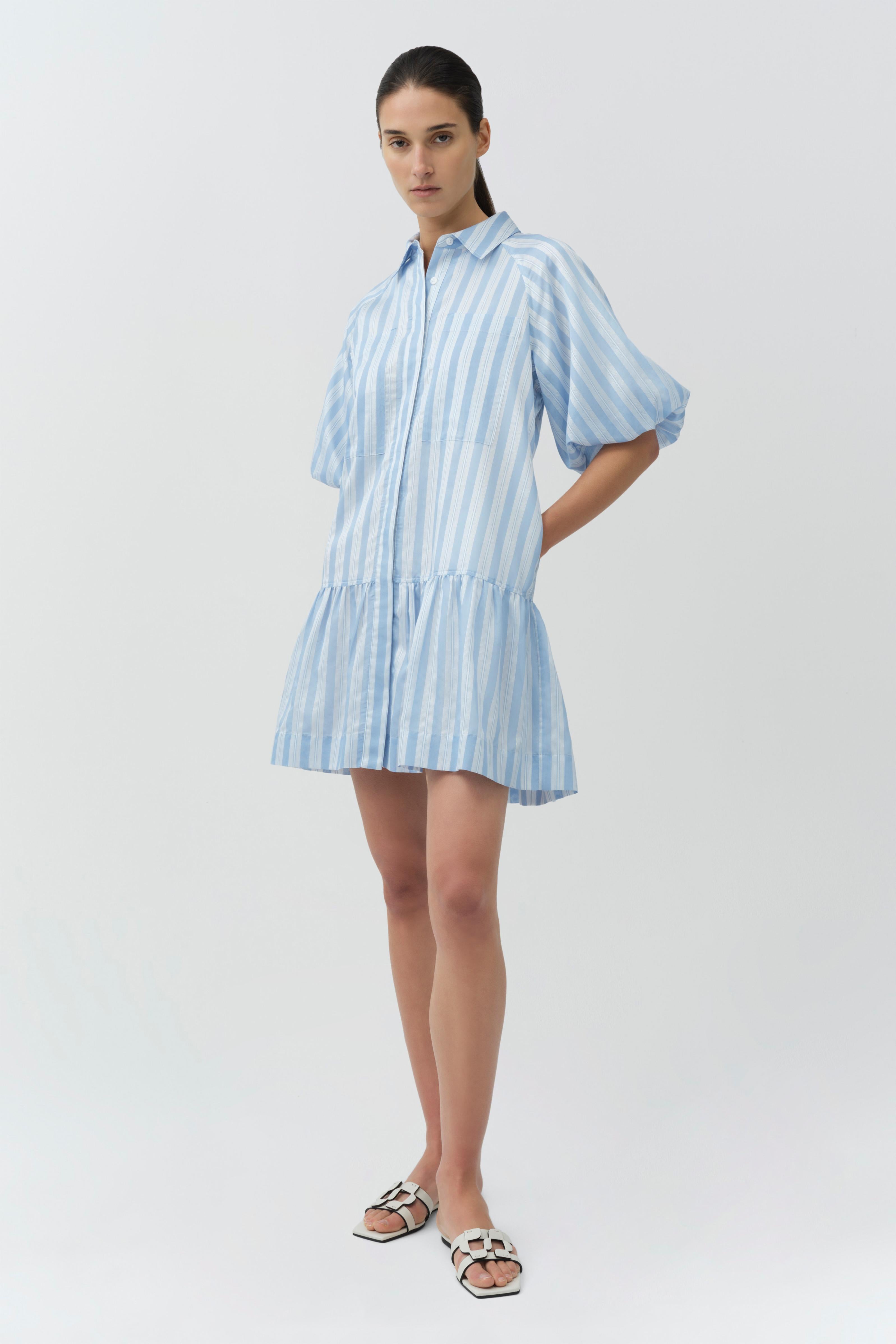 jonathan simkhai mini dress Jonathan Simkhai Sanam Puff Sleeve Mini Bubble Dress Opera Pink Size 2 Celebrity Owned