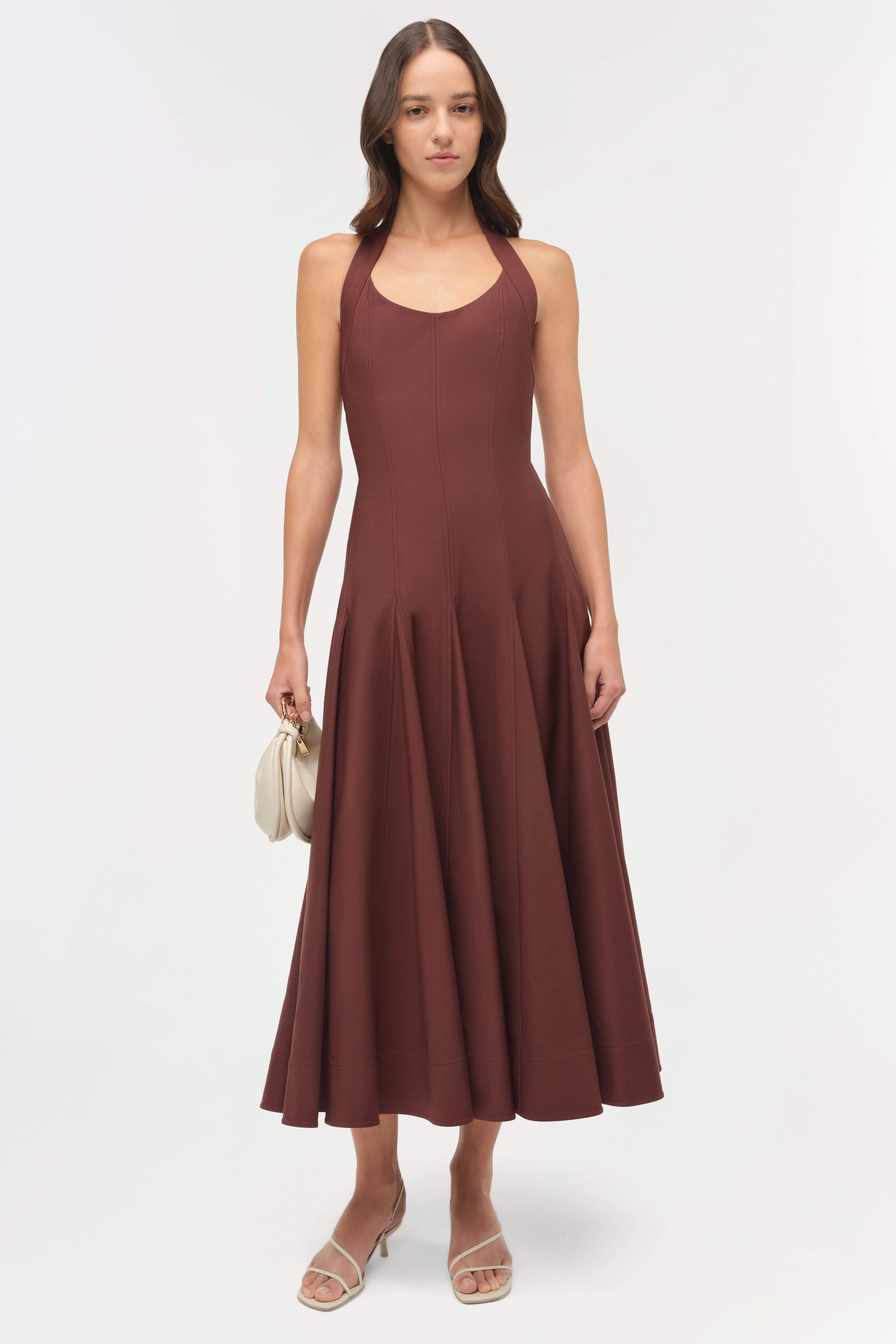 Simkhai Melissa Halter Dress - Mahogany - 8 Simkhai Melissa Halter Dress - Mahogany - 8