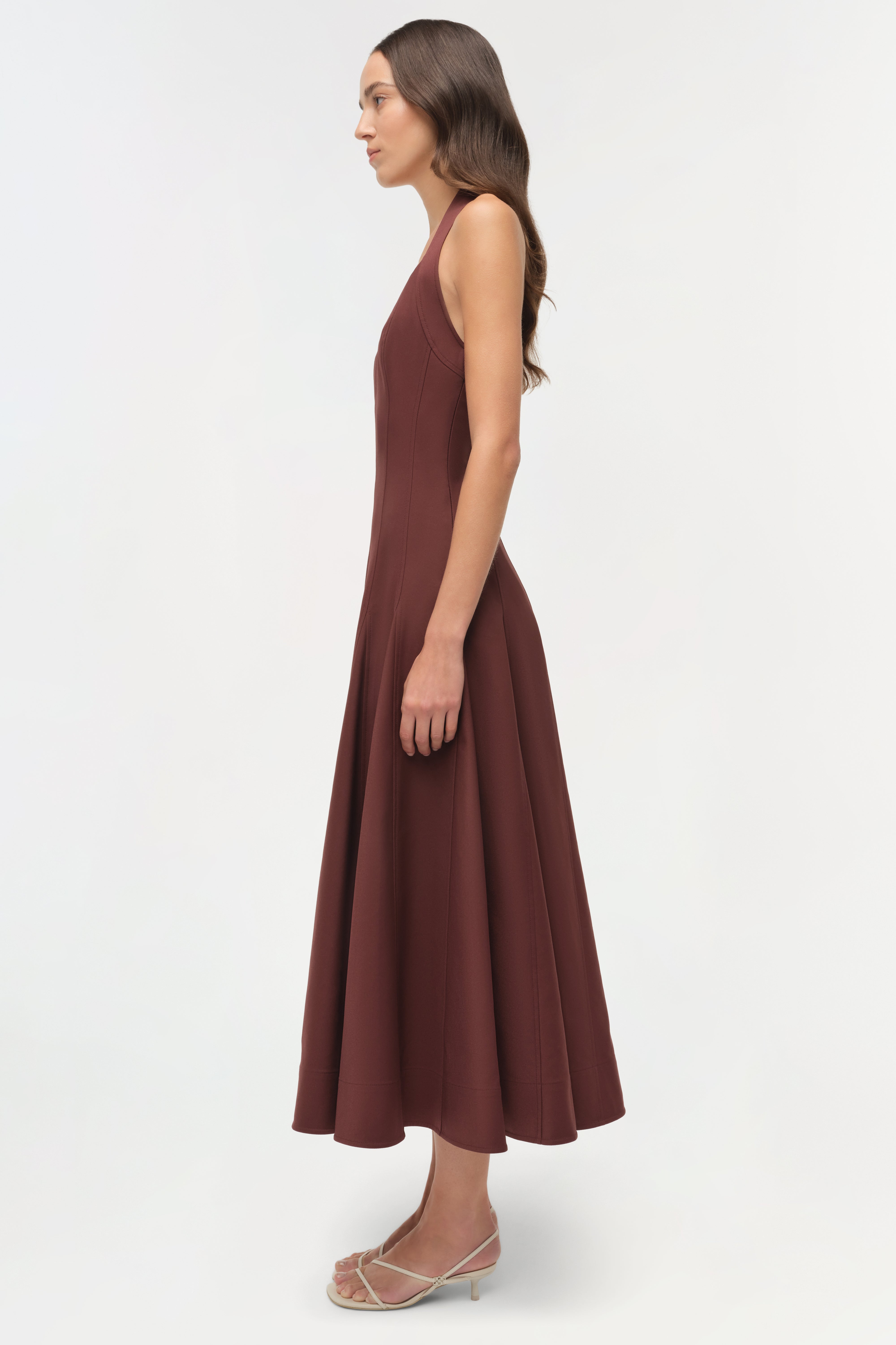 Simkhai Melissa Halter Dress - Mahogany Simkhai Melissa Halter Dress - Mahogany