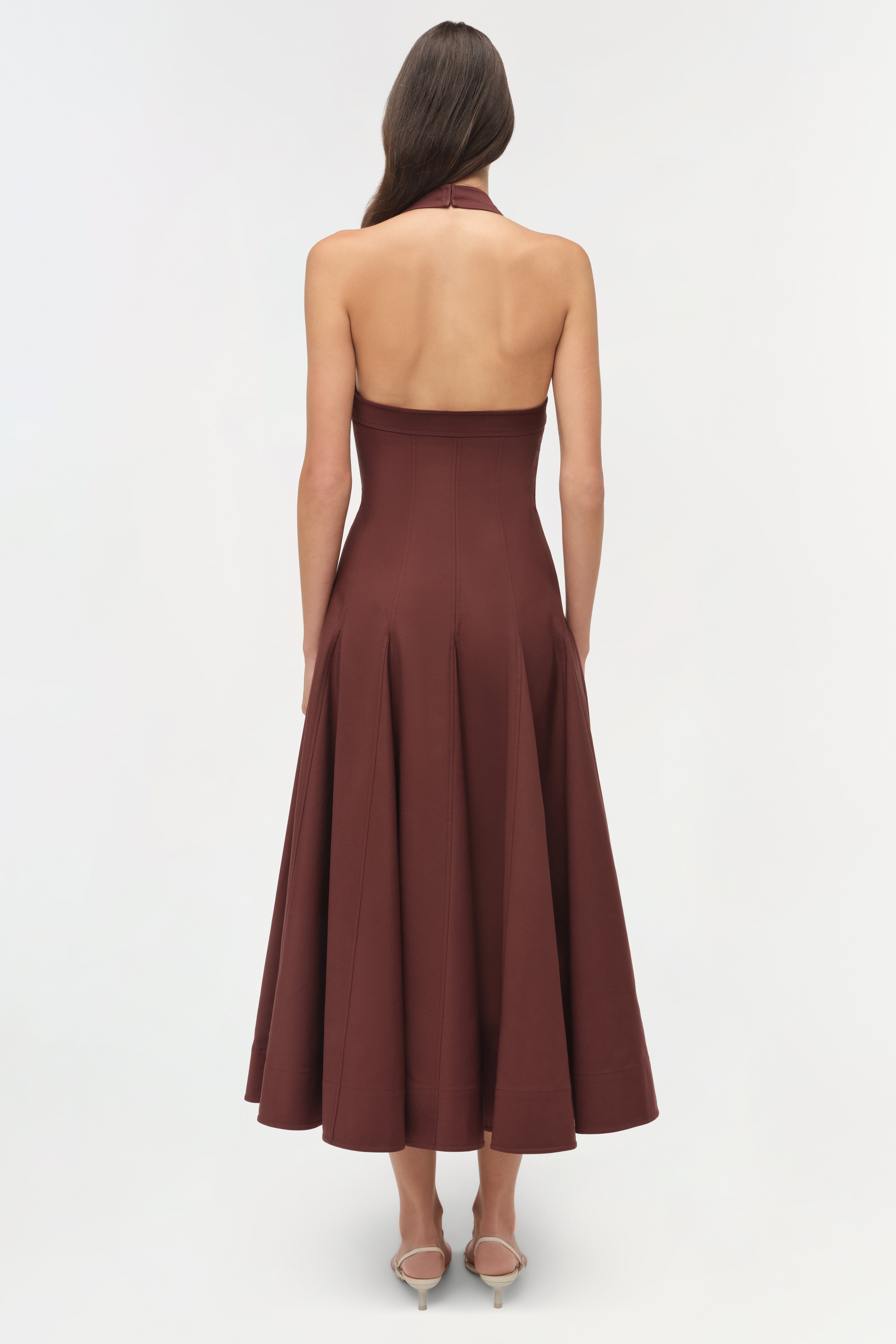 Simkhai Melissa Halter Dress - Mahogany Simkhai Melissa Halter Dress - Mahogany