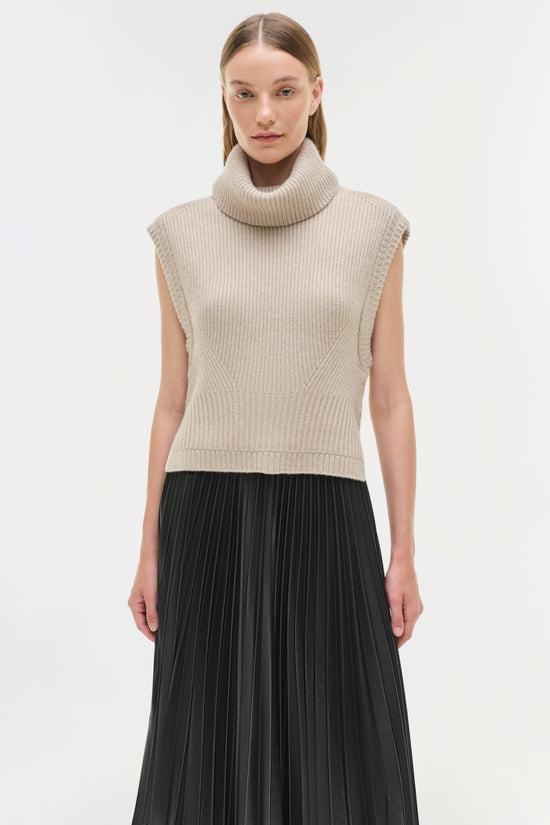 Kezia Vegan Leather Midi Skirt