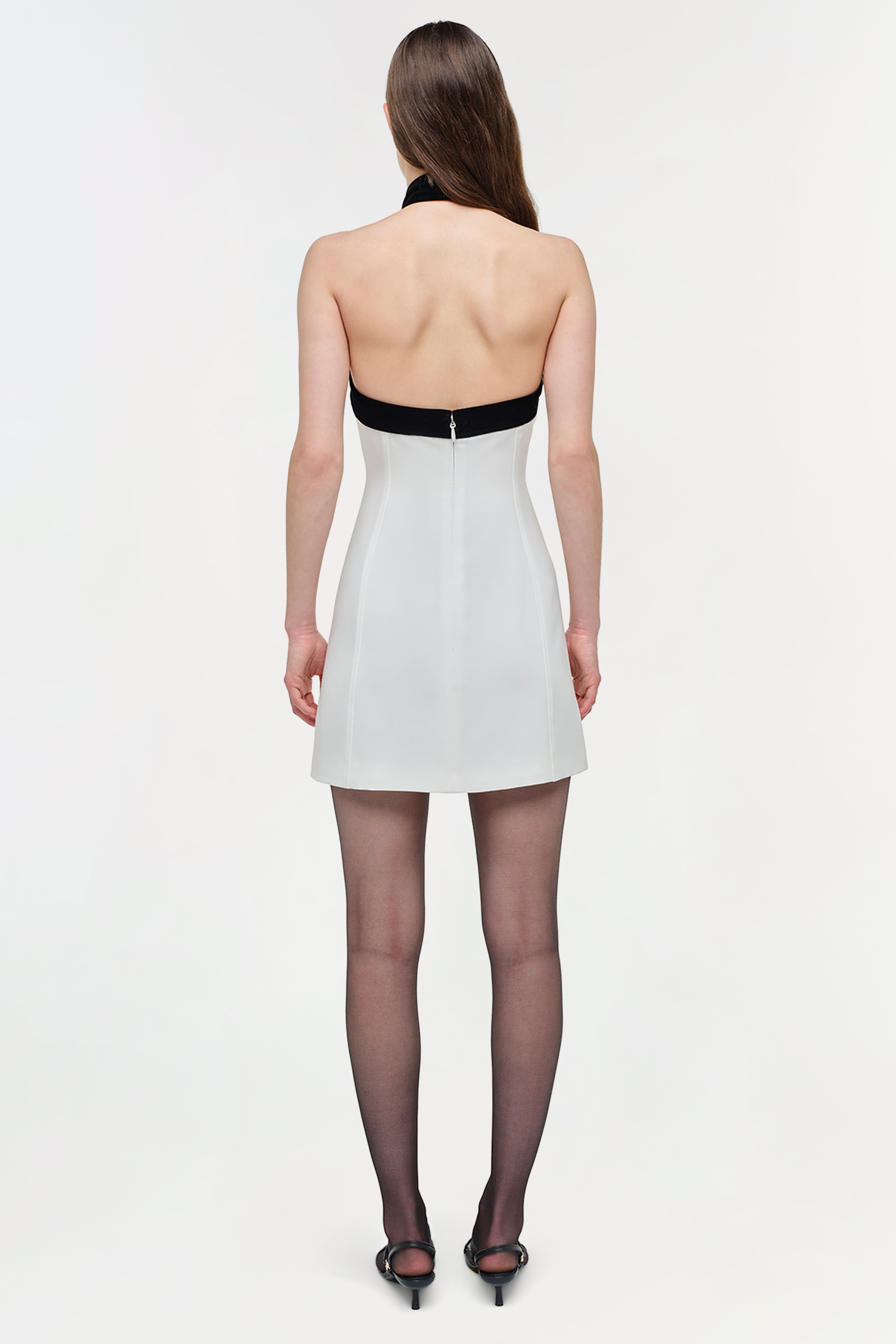 white velvet mini dress White velvet mini dress 36