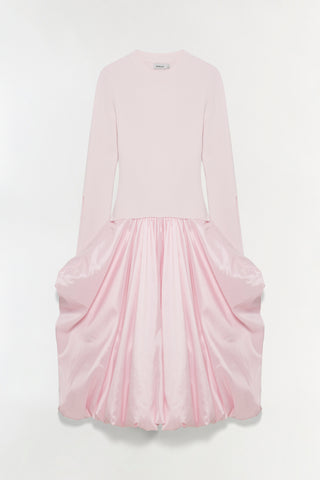 Kenlie Taffeta Knit Midi Dress
