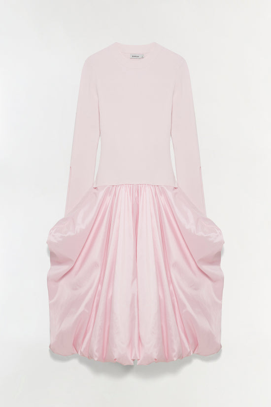 Kenlie Taffeta Knit Midi Dress