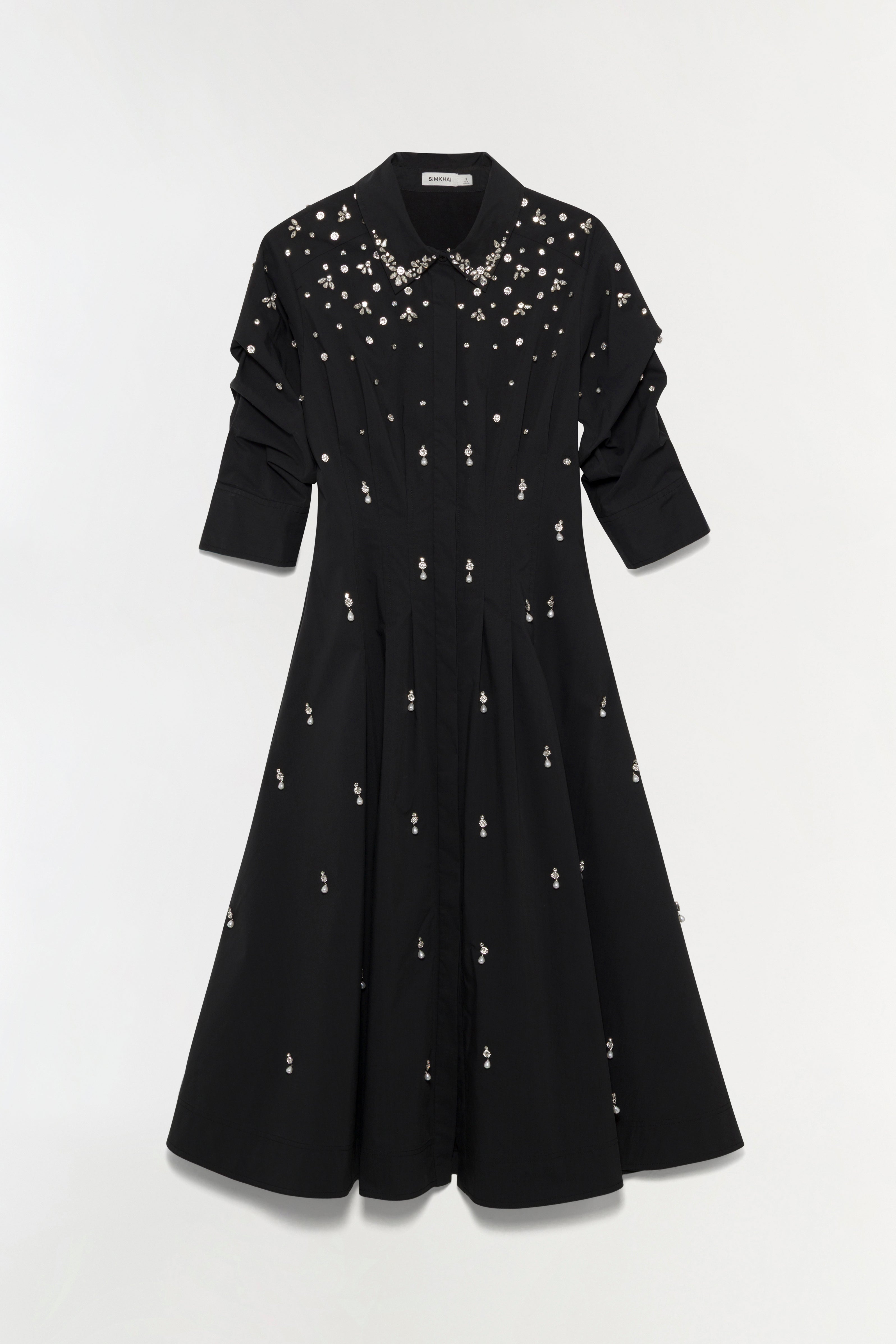 black midi embellished dress Buy Lipsy Black Sleeve Fit Premium Sequin Embellished Short And Flare Midi Dress from Next USA