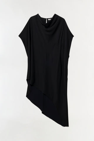 Sadia Satin Mini Cape Dress