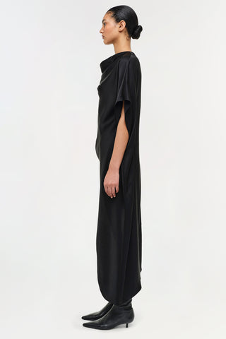 Sadia Satin Mini Cape Dress