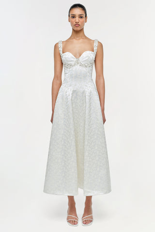 Charlotte Jacquard Midi Dress