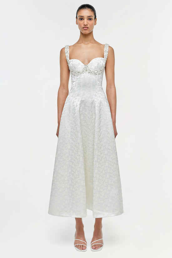 Charlotte Jacquard Midi Dress