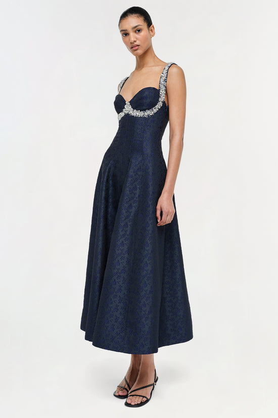 Charlotte Jacquard Midi Dress