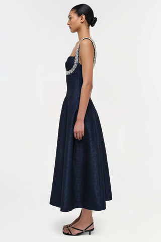 Charlotte Jacquard Midi Dress