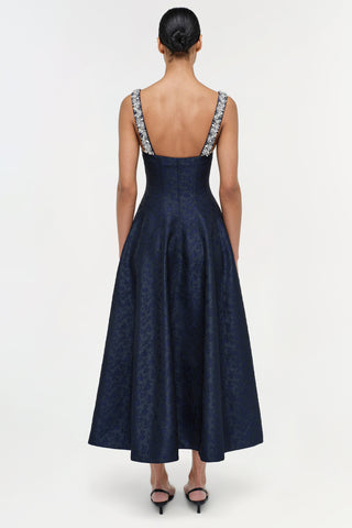 Charlotte Jacquard Midi Dress