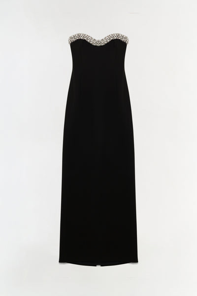 kishidamiki  Harf long bustier ブラック Riona Embellished Bustier Gown – SIMKHAI