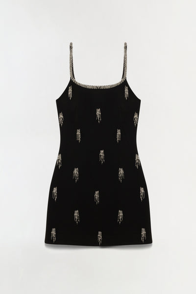 simkhai beaded dress Iridessa Embellished Lattice Bustier Gown