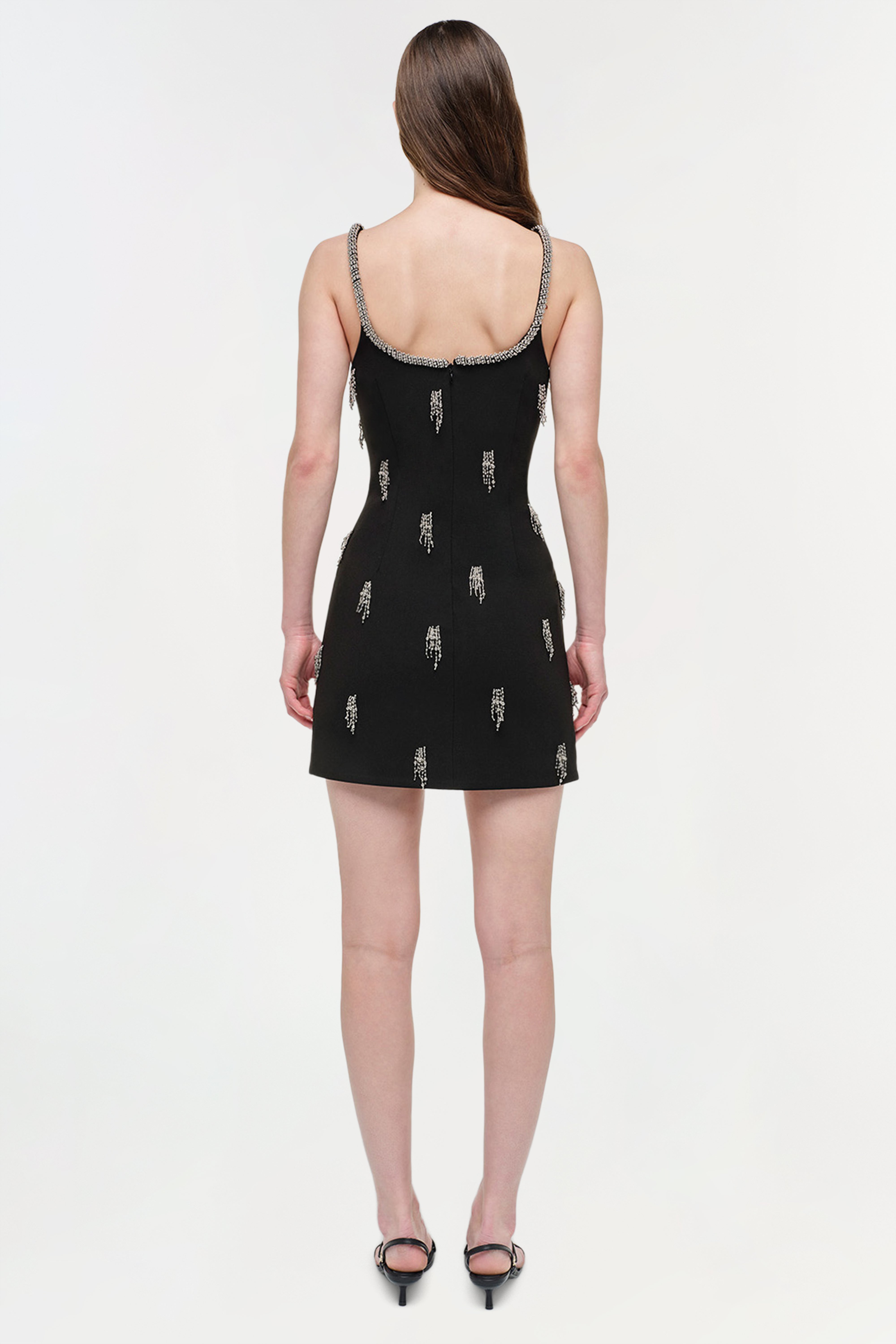 simkhai black mini dress Simkhai Regina Mini Dress in Black Multi