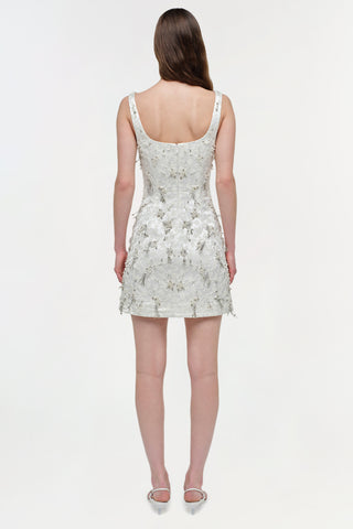 Viva Embellished Jaquard Mini Dress