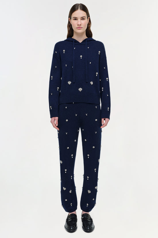 Karmen Embellished Cashmere Hoodie