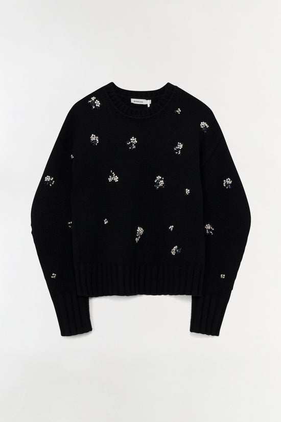 Coraline Embellished Knit Crewneck