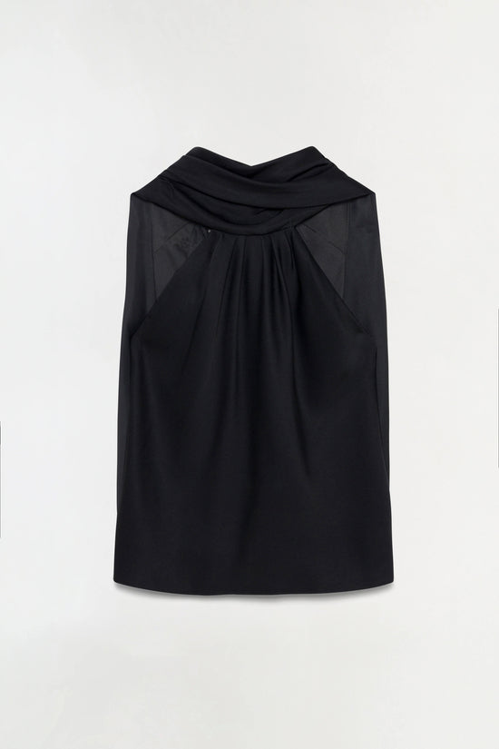 Scarlett Satin Cape Top