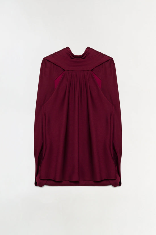 Scarlett Satin Cape Top