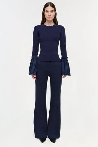 Agata Taffeta Knit Top