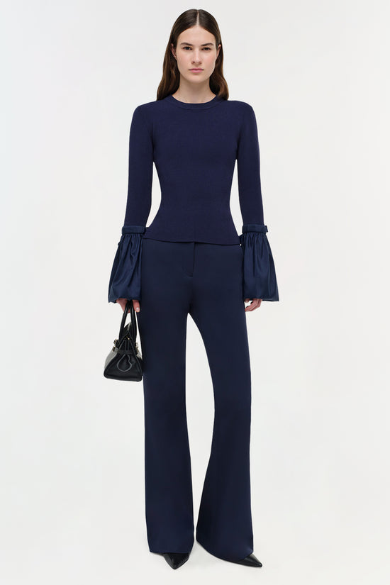 Agata Taffeta Knit Top