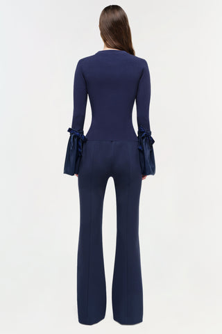 Agata Taffeta Knit Top