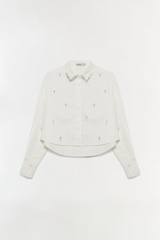 Renata Embellished Cotton Shirt
