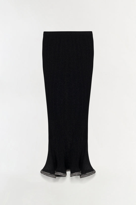 Brighton Metallic Plisse Midi Skirt