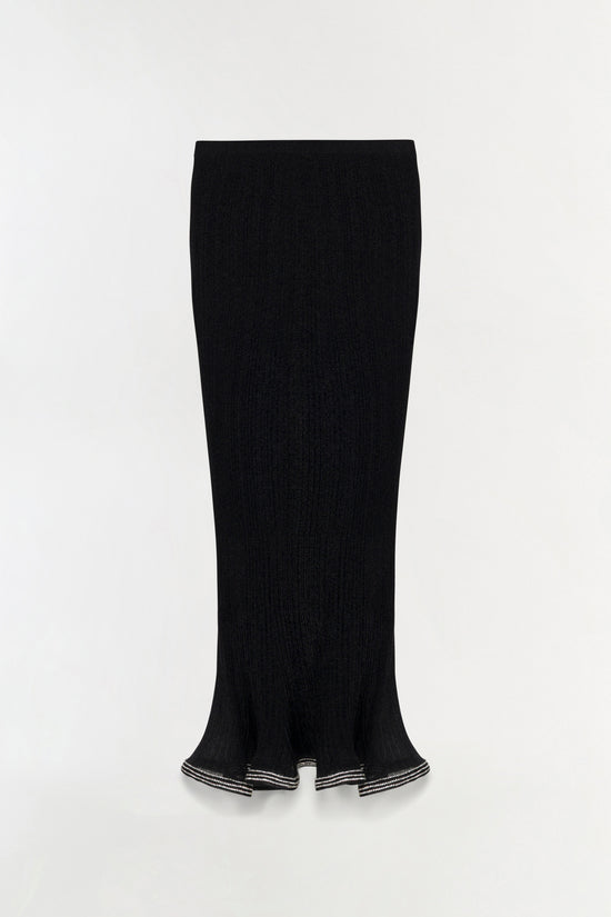 Brighton Metallic Plisse Midi Skirt