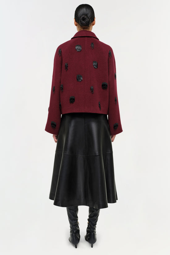 Ryma Leather Midi Skirt