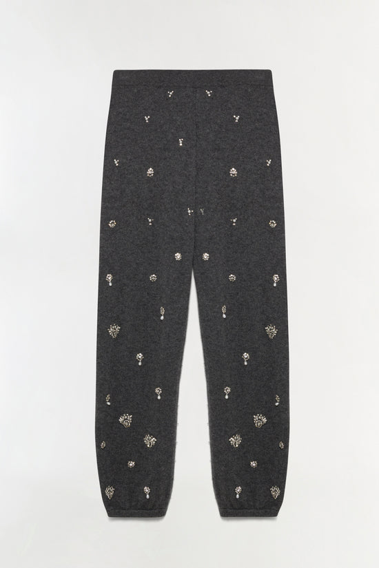 Kandace Embellished Cashmere Jogger