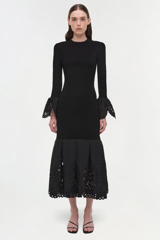 Elyse Embroidered Knit Top