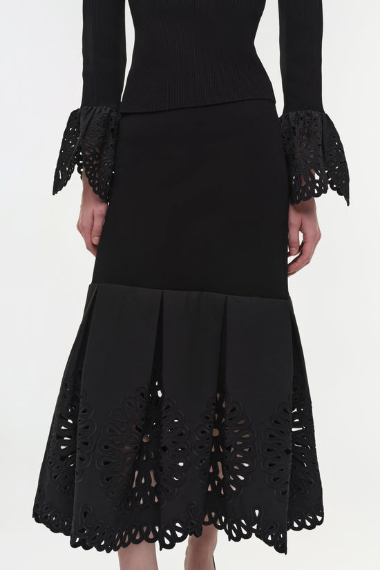 Elyse Embroidered Knit Top