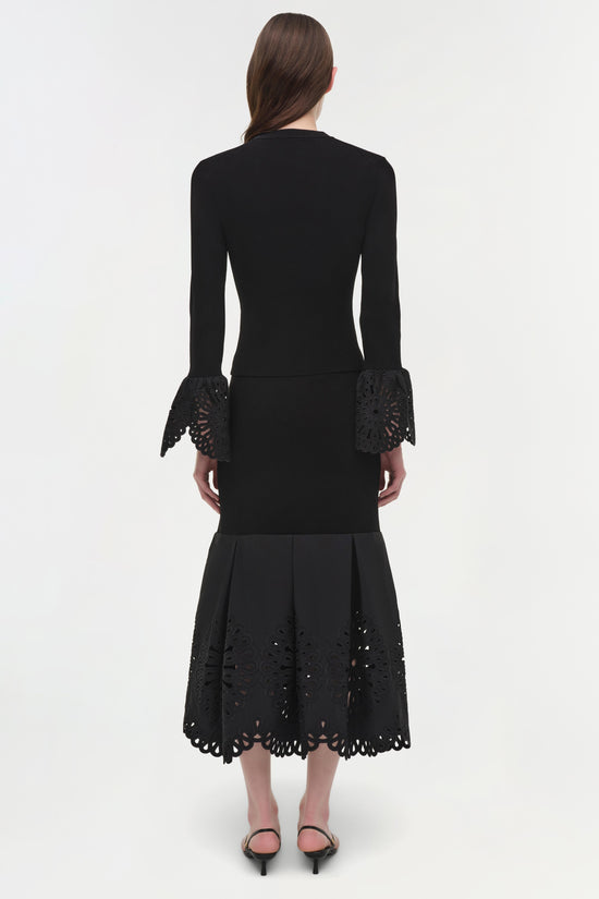 Elyse Embroidered Knit Top