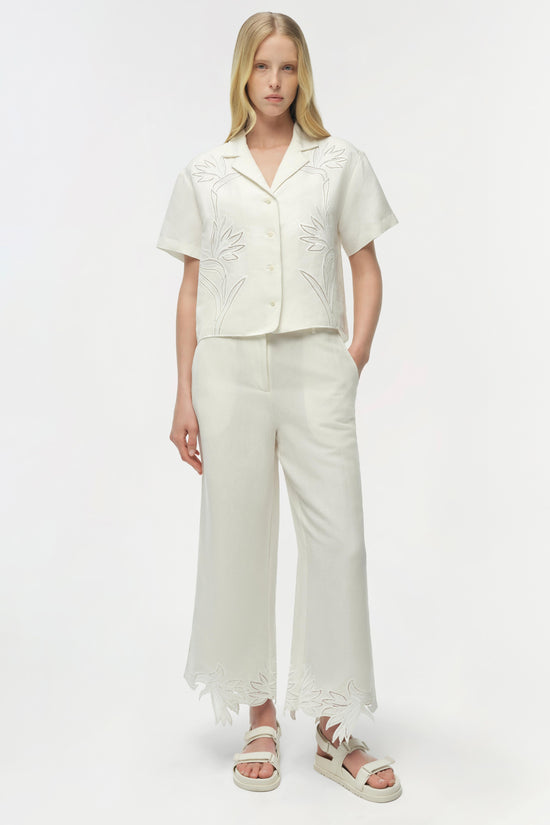 Kallin Cropped Wide Leg Pant