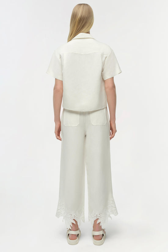 Louisa Embroidered Camp Shirt