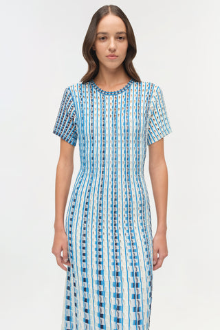 Zaida Eyelet Knit Midi Dress