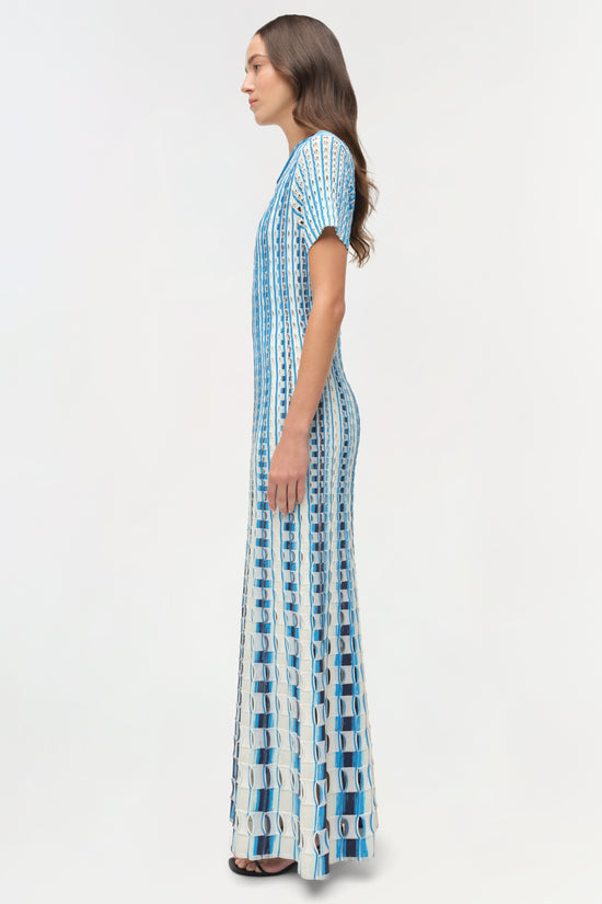 Zaida Eyelet Knit Midi Dress