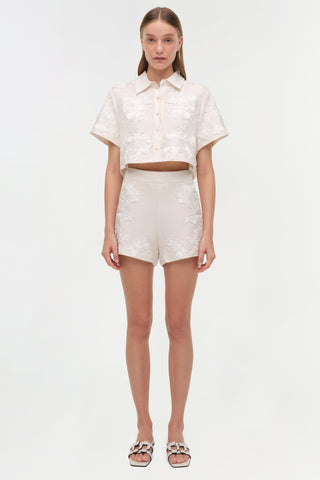 Sammie Soutache Linen Short