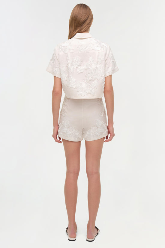 Sammie Soutache Linen Short