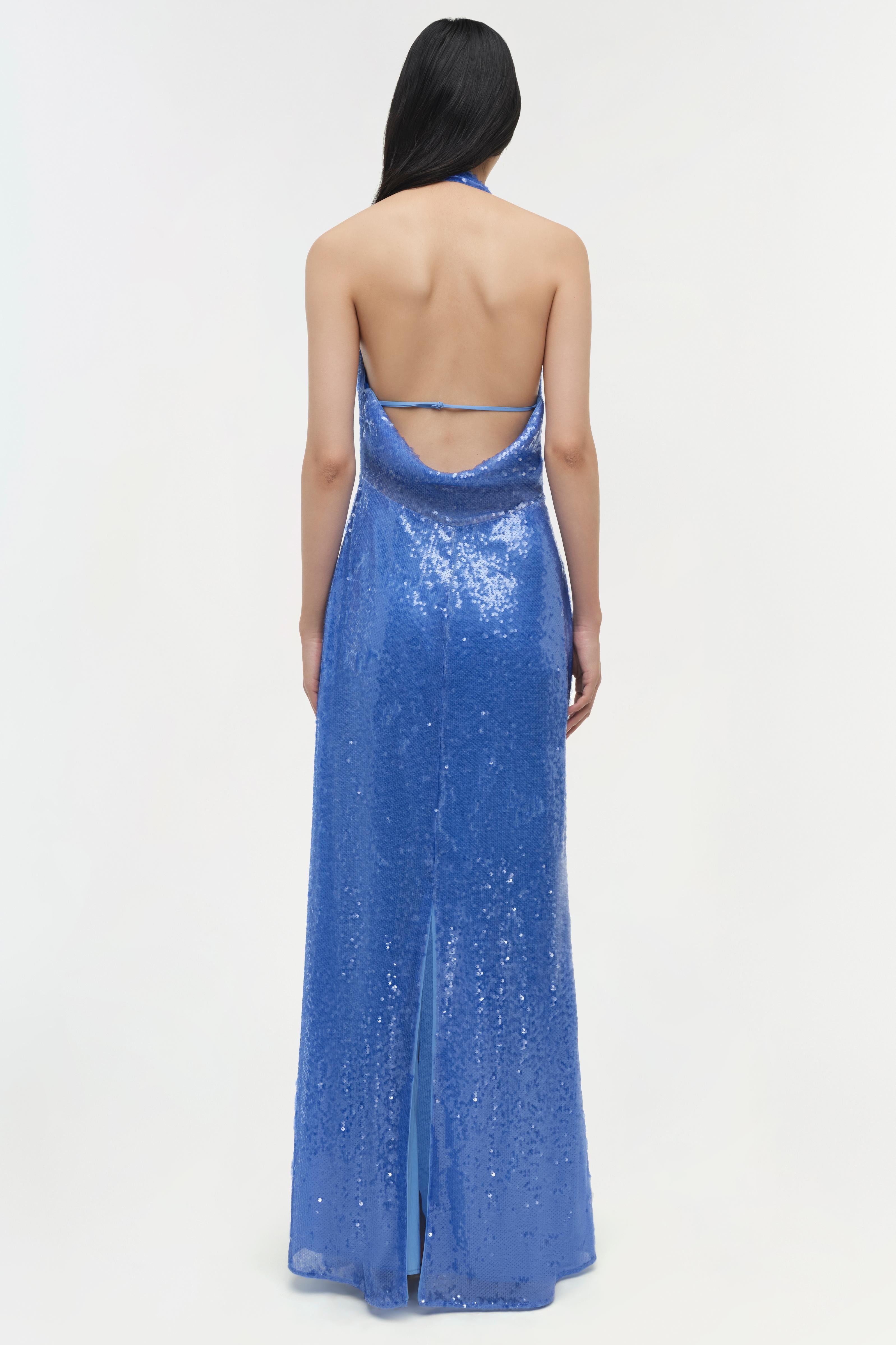 Reannon Draped Sequin Gown SIMKHAI Reannon Draped Sequin Gown SIMKHAI