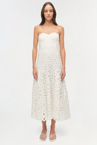 Florence Embroidered Midi Dress
