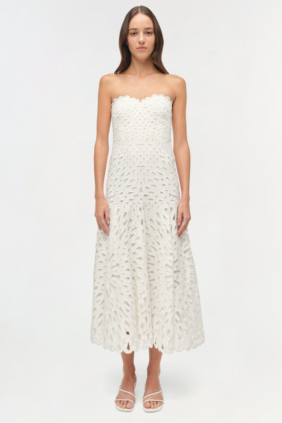 Florence Embroidered Midi Dress