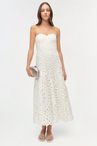 Florence Embroidered Midi Dress