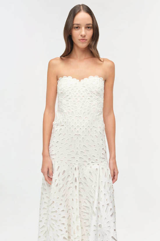 Florence Embroidered Midi Dress