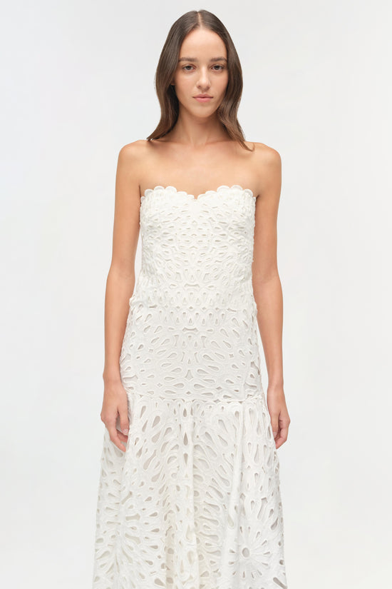 Florence Embroidered Midi Dress