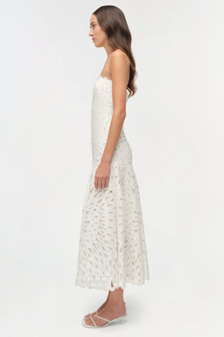 Florence Embroidered Midi Dress