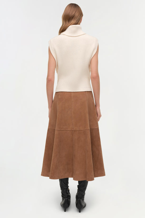Bonnie Suede Midi Skirt