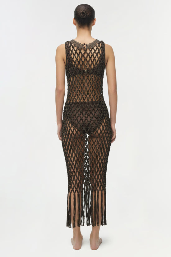 Jensen Macrame Midi Dress
